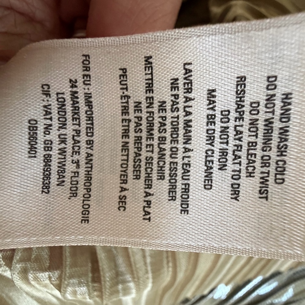 Maeve Metallic Silver A-Line Skirt - Picture 7 of 10